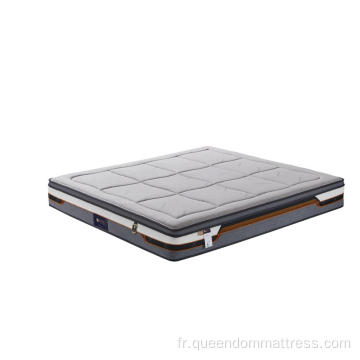 Chambre de luxe Matelas de printemps de poche hybride hybride confortable